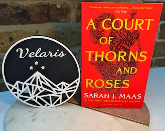 Dornen- und Rosenbuch Buchstütze | Velaris Stadt Des Sternenlichts | ACOTAR Geschenk