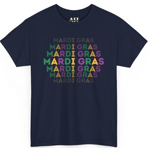 マルディグラ ユニセックス ヘビーコットン T シャツ、ニューオーリンズ マルディグラ、マルディグラ ファット チューズデー シャツ