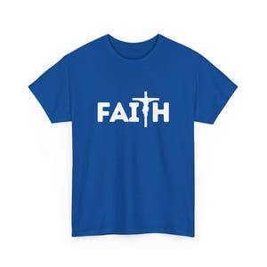 フェイスクロスグラフィックTシャツ：クリスチャンユニセックスコットンTシャツ