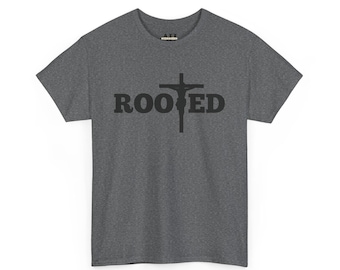 Rooted Cross Unisex Tee: Christian Faith-Based Apparel