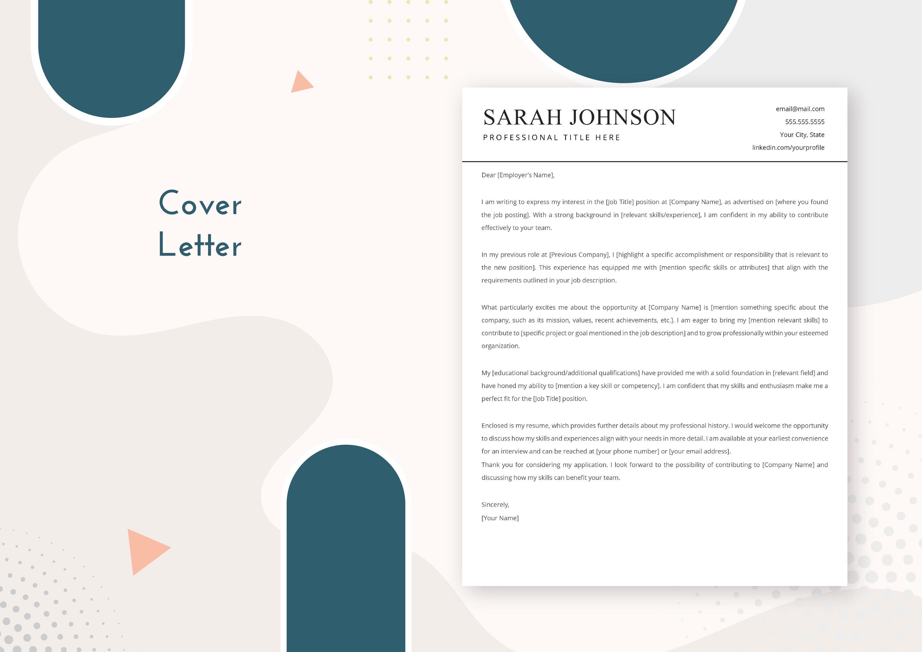View of 2025 Professional Job Seeker Resume Template • Modern 1 and 2 Page With ...