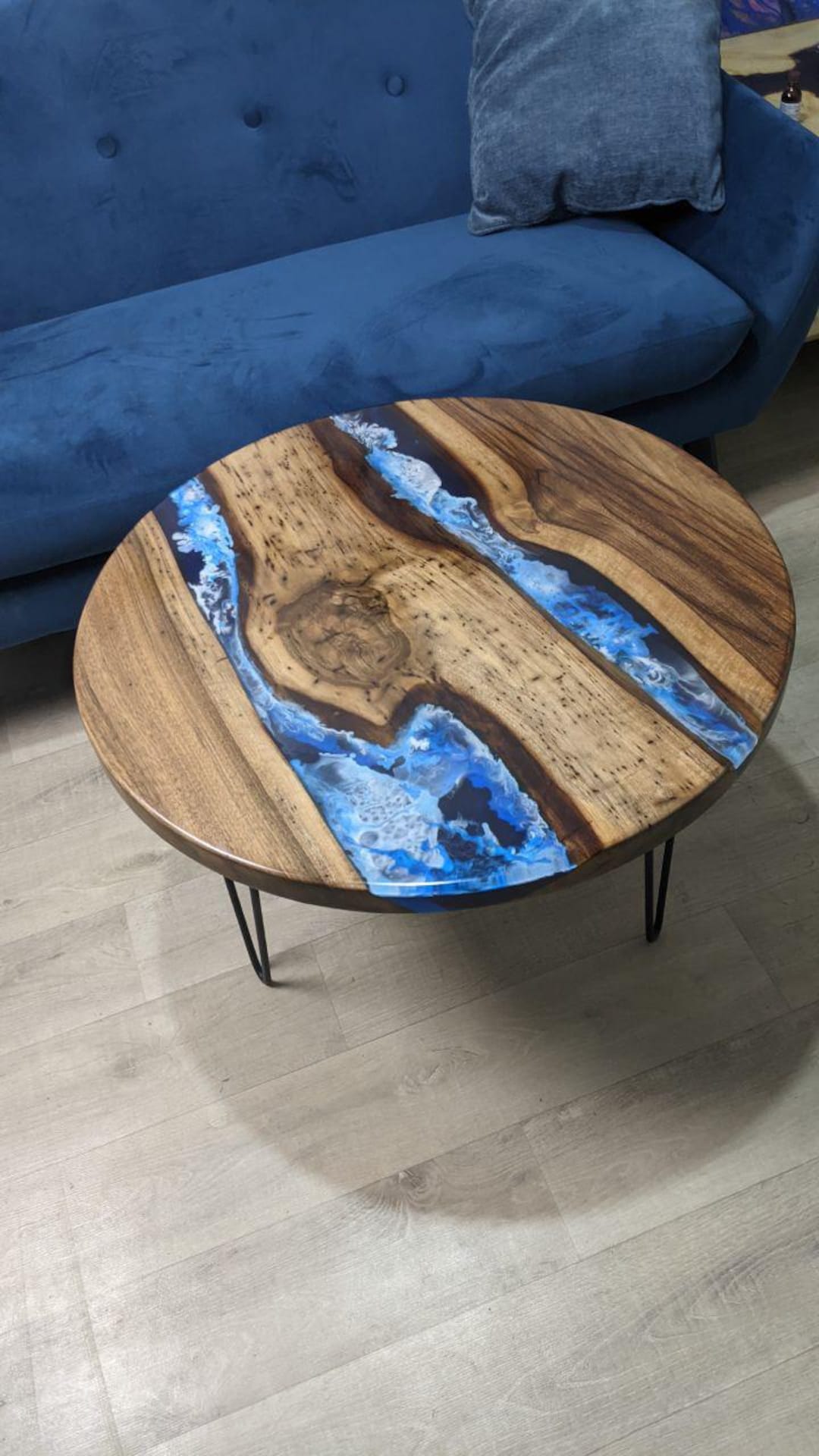 Handmade Wooden Coffee Table, Custom Epoxy Coffee Table, Epoxy Resin ...