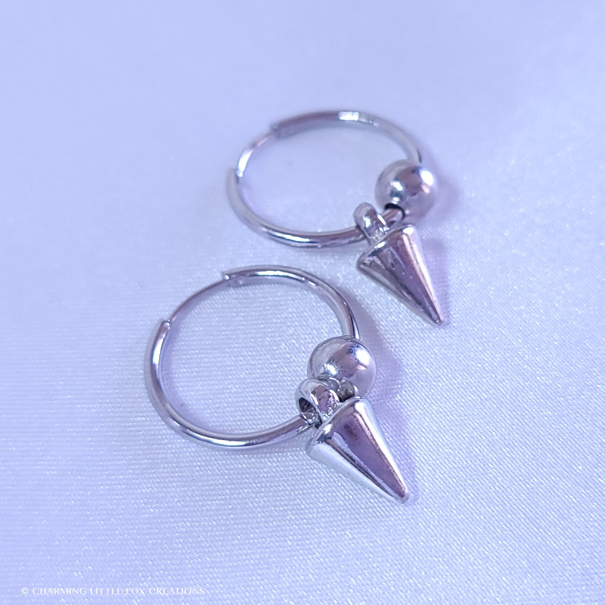 BTS Suga Fake Love Spike Earring, Clip on Option Available BTS Suga Fake Love Spike Earring, Clip on Option Available