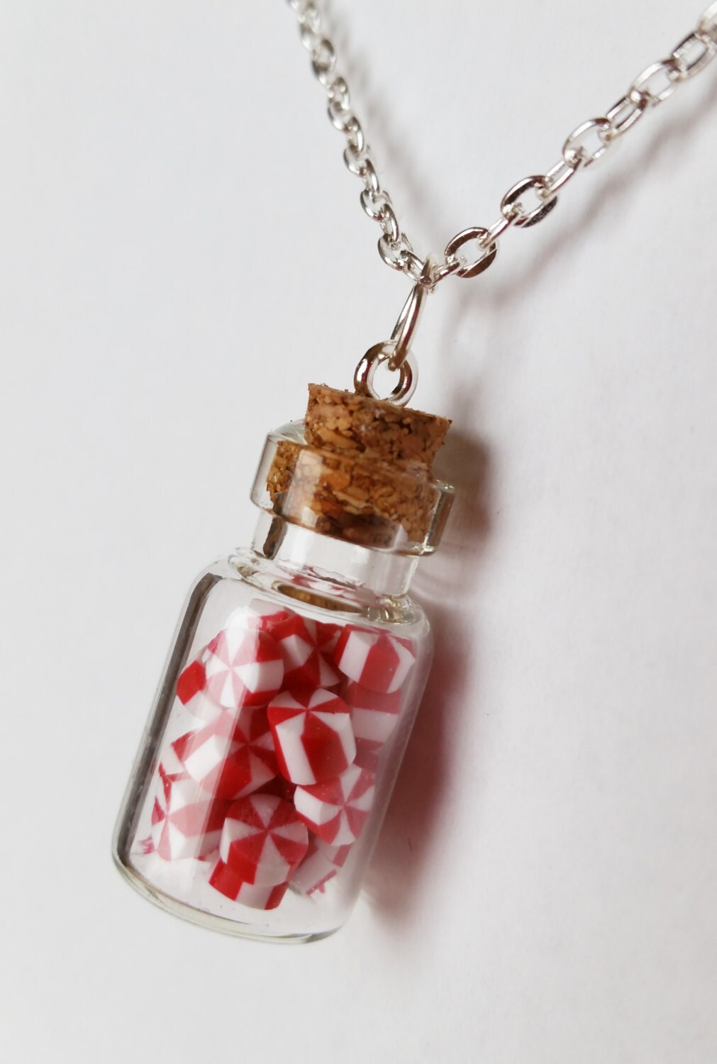 Miniature Peppermints in a Jar Candy Jar Glass Bottle | Etsy