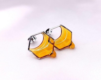 Silver Dripping Honeycomb Post Earrings, HSE1, Hypoallergenic Earrings