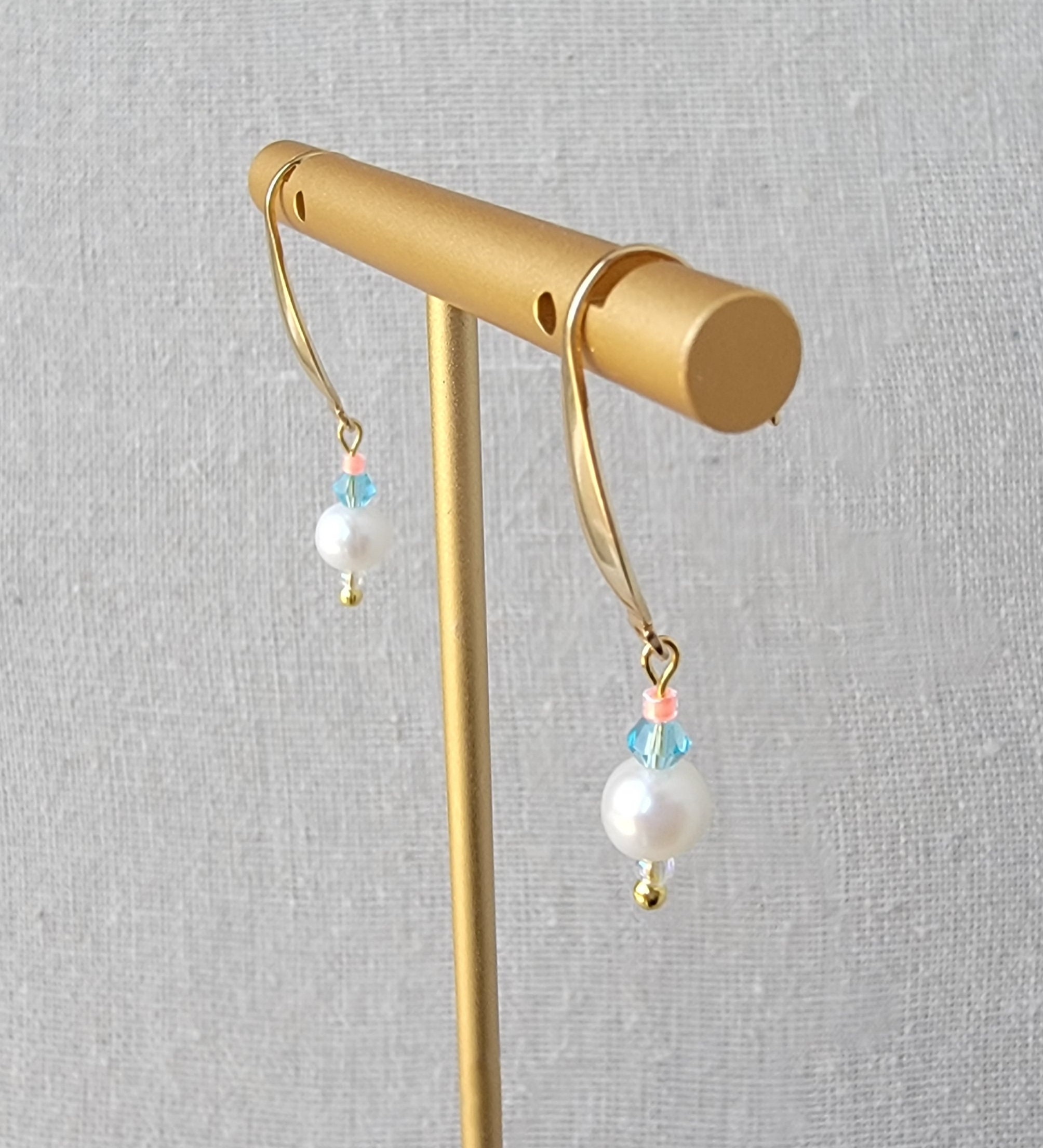 BTS V Inspired Pearl Drop Earrings, Gold Accent, Hypoallergenic - Etsy