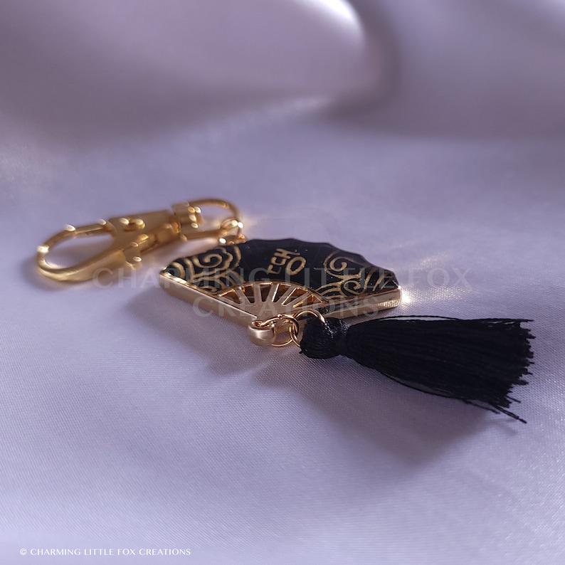 Fan Keychain Gold and Black Fan Keychain, KPOP Rapline Keychain - Etsy