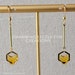 Gold Dripping Honeycomb Earrings, HGE2, Bee Honey Stainless Steel Hypoallergenic Earrings, Non-Pierced Option Available 
