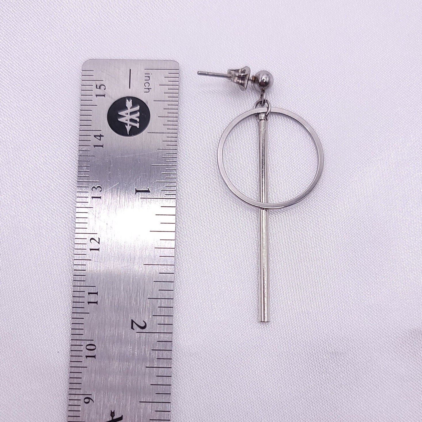 KPOP Circle Dangle Earrings: Hypoallergenic Stainless Steel in
