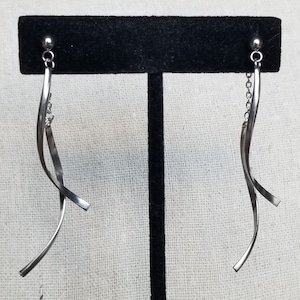 Silver Twisted Heart Statement Earrings, K-Drama Inspired Earring Line, Hypoallergenic Stainless Steel, Clip On Option Available, KD TWIST