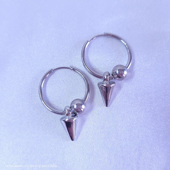 KPOP Spike and Ball Earring, Clip on Option Available - Etsy