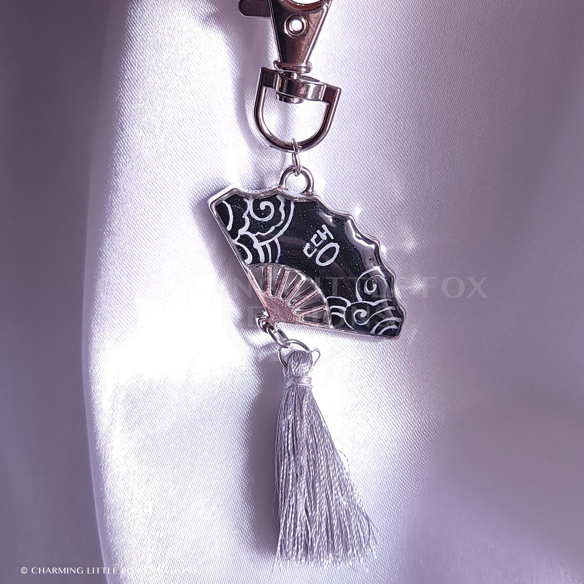 Fan Keychain Silver and Black Fan Keychain, KPOP Rapline Keychain - Etsy