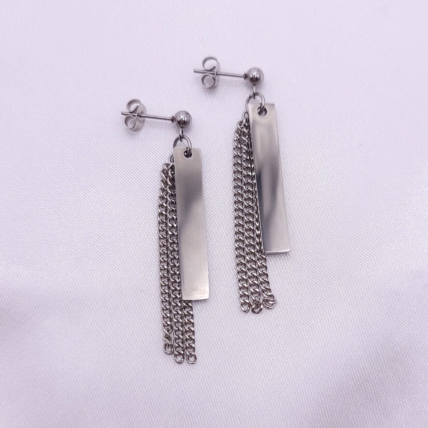 Orecchini minimalisti in argento 925, eleganti orecchini a