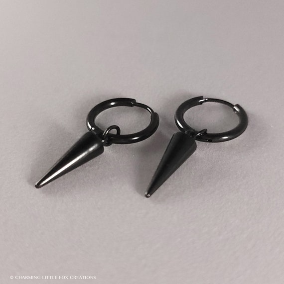 Jungkook black shop earrings