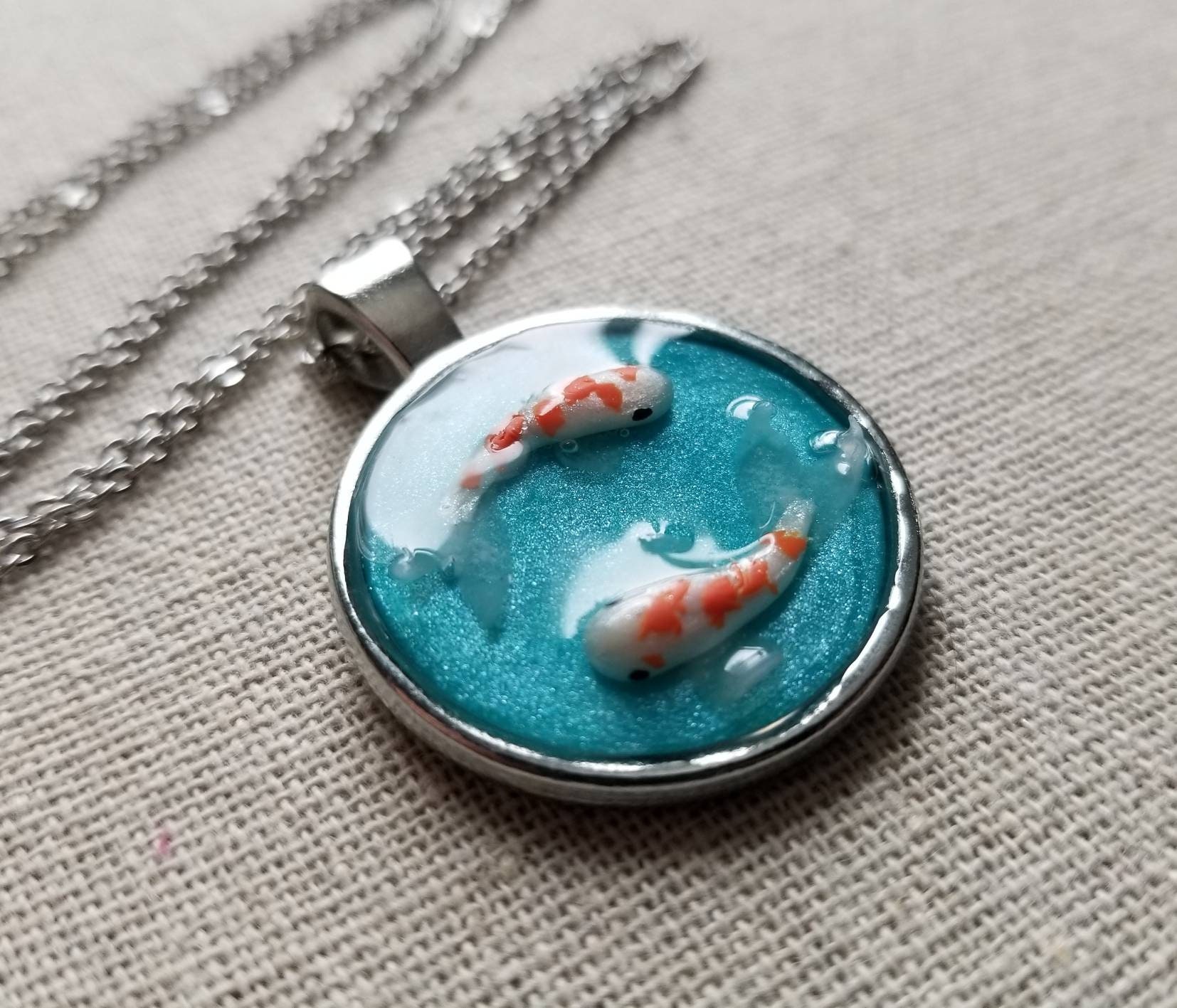 Buy Kiola Designs Koi Fish Pendant Necklace at Ubuy India