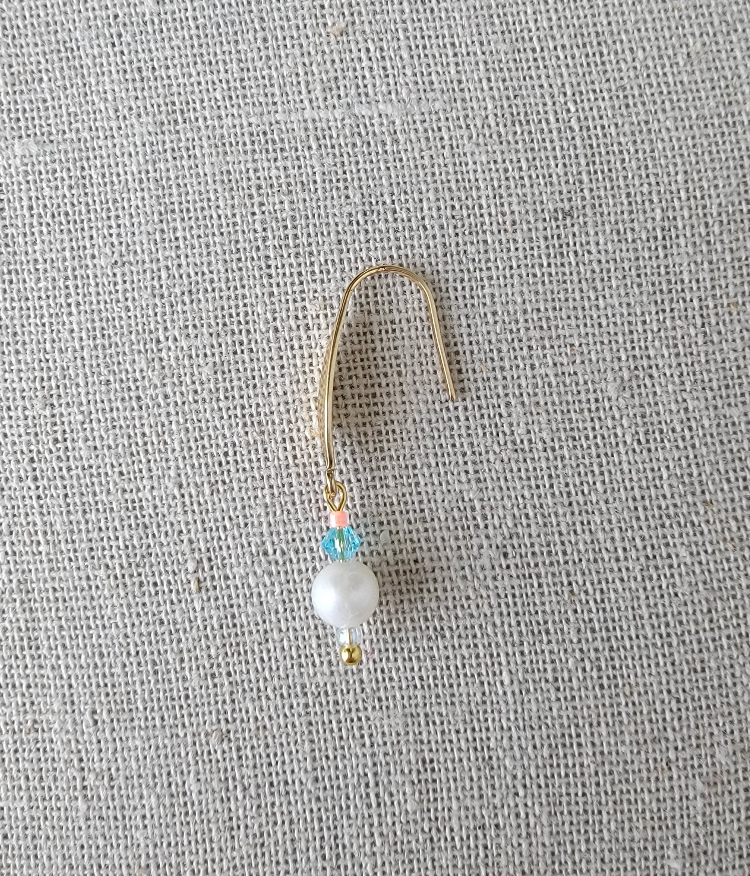BTS Kim Taehyung V Dynamite Inspired Gold Pearl Earring