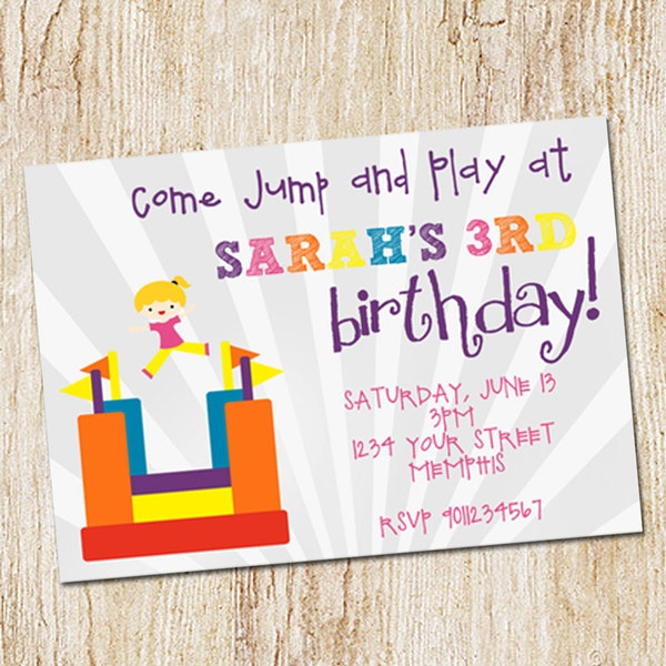 Pump It up Birthday Invitation - Etsy
