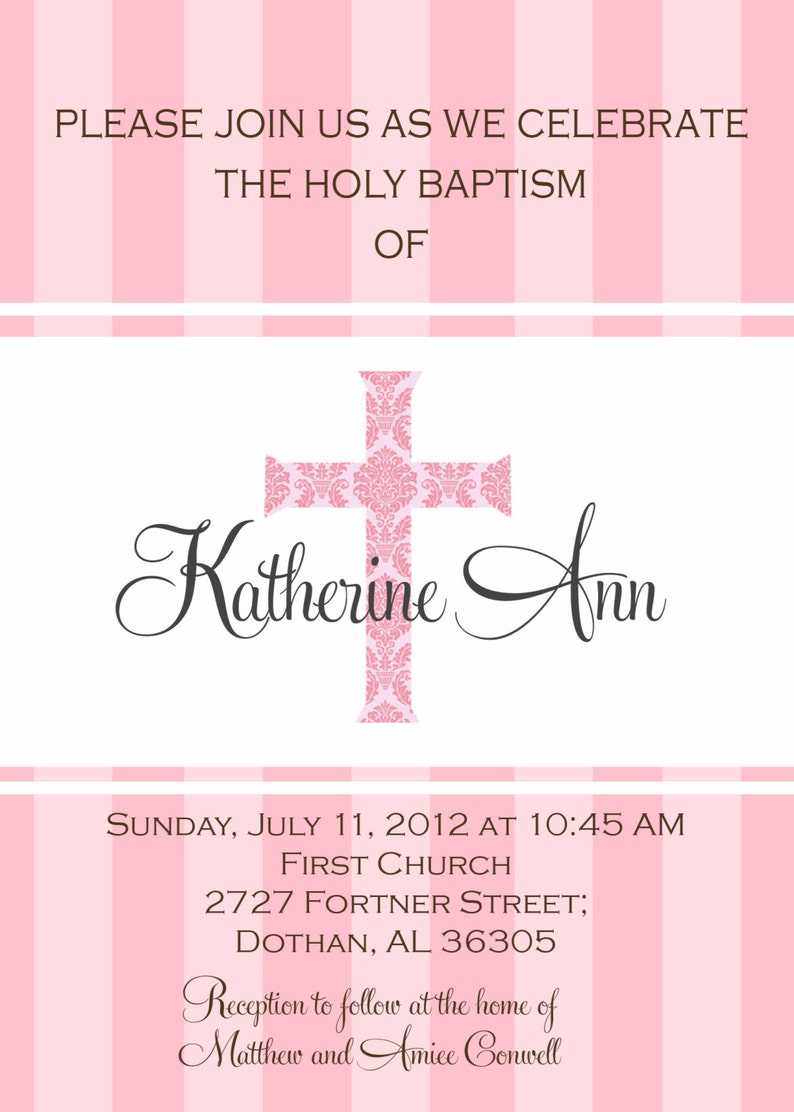 first communion Christening Baby Dedication digital file or PRINTED CARDS Baby Boy Baptism invitation