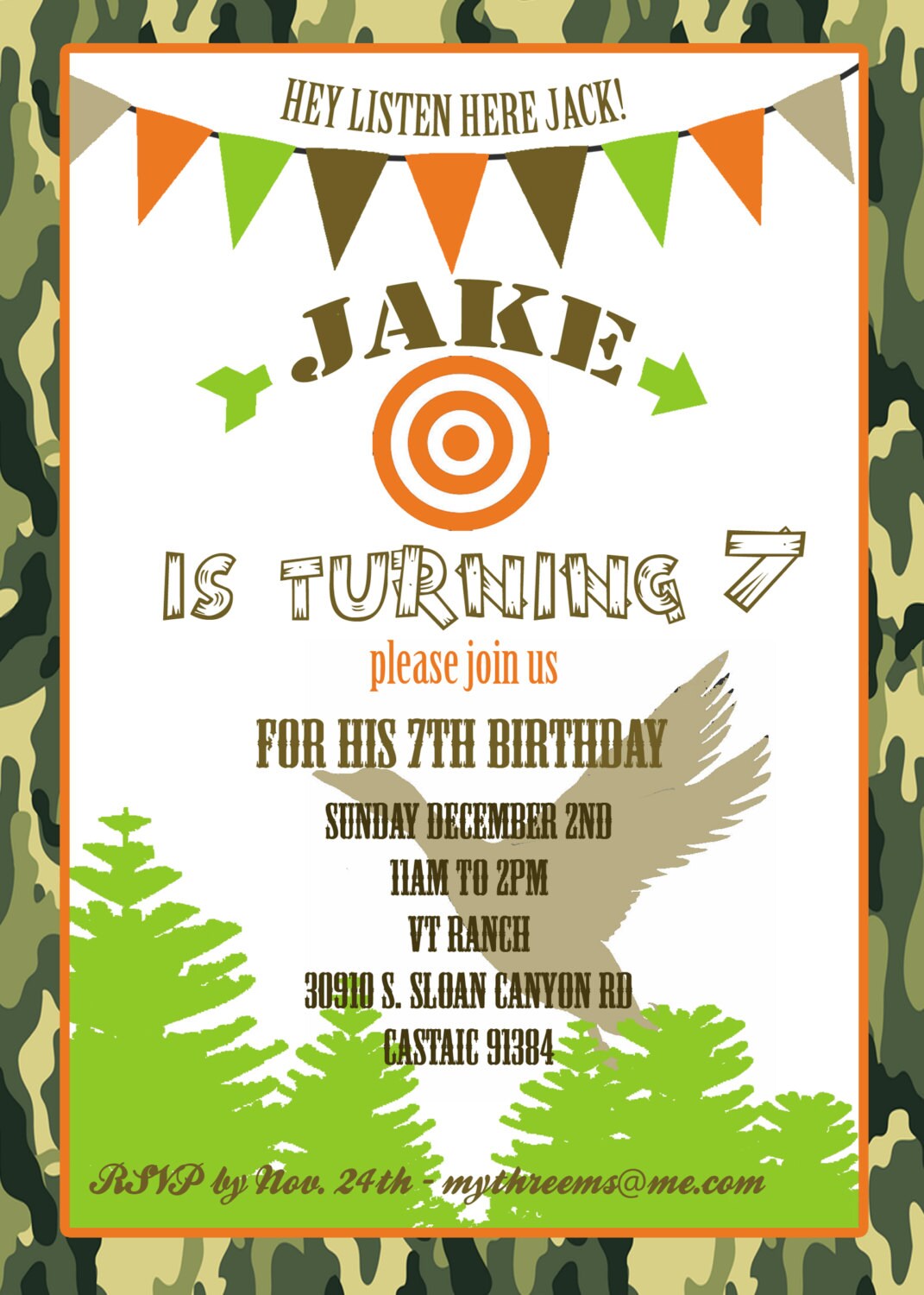 Duck Dynasty Invitation - Duck Hunting Party Invitation - Birthday ...