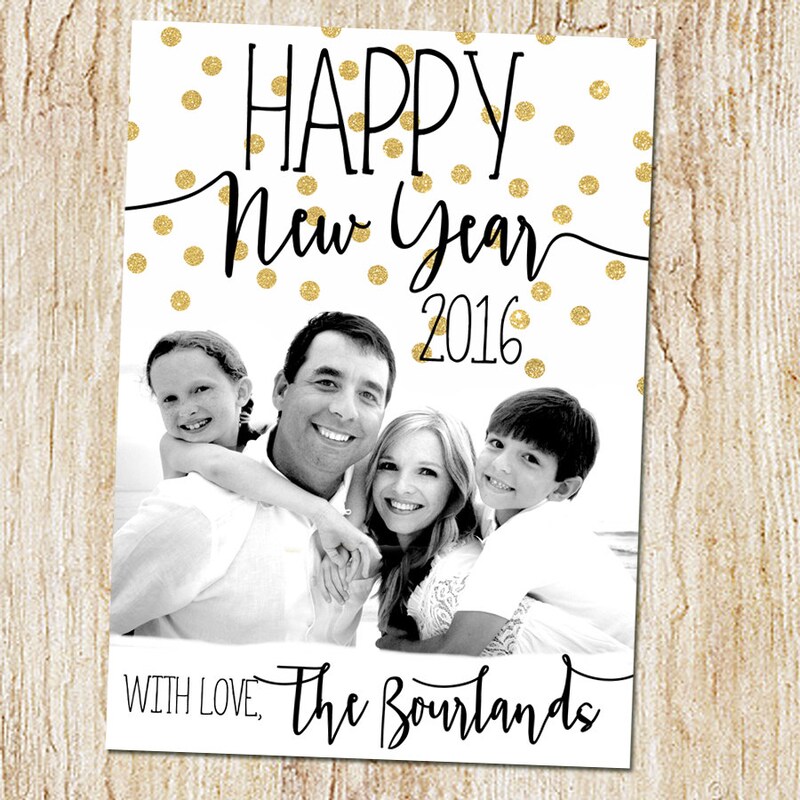 New Year Cards - Etsy
