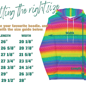 Floral Rainbow Stripe Hoodie A Happy & Positive Hoodie with a Rainbow Gradient of Boho Flowers Hippie Hoodie Festival Hoodie Pride Hoodie image 10