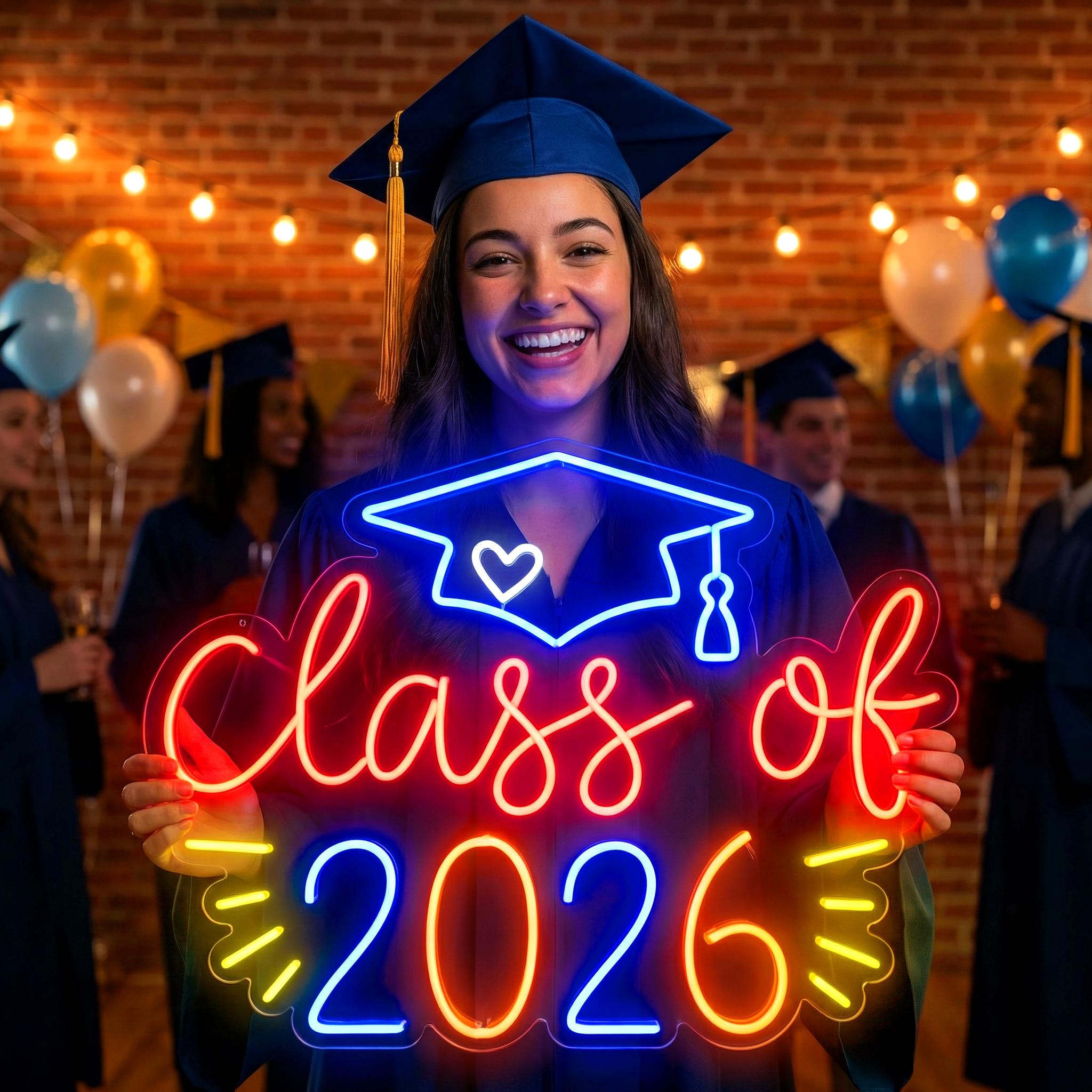 Class of 2026 Graduation Neon Sign, Custom Graduation LED Light ...