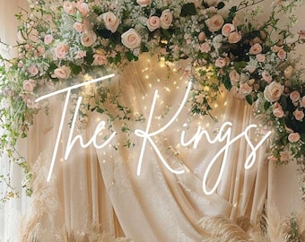 Wedding Neon Sign Custom, LED Neon Light Home Decor, Wedding Neon Name Sign, Personalized Wedding Wall Decor, Custom Last Name Neon Sign