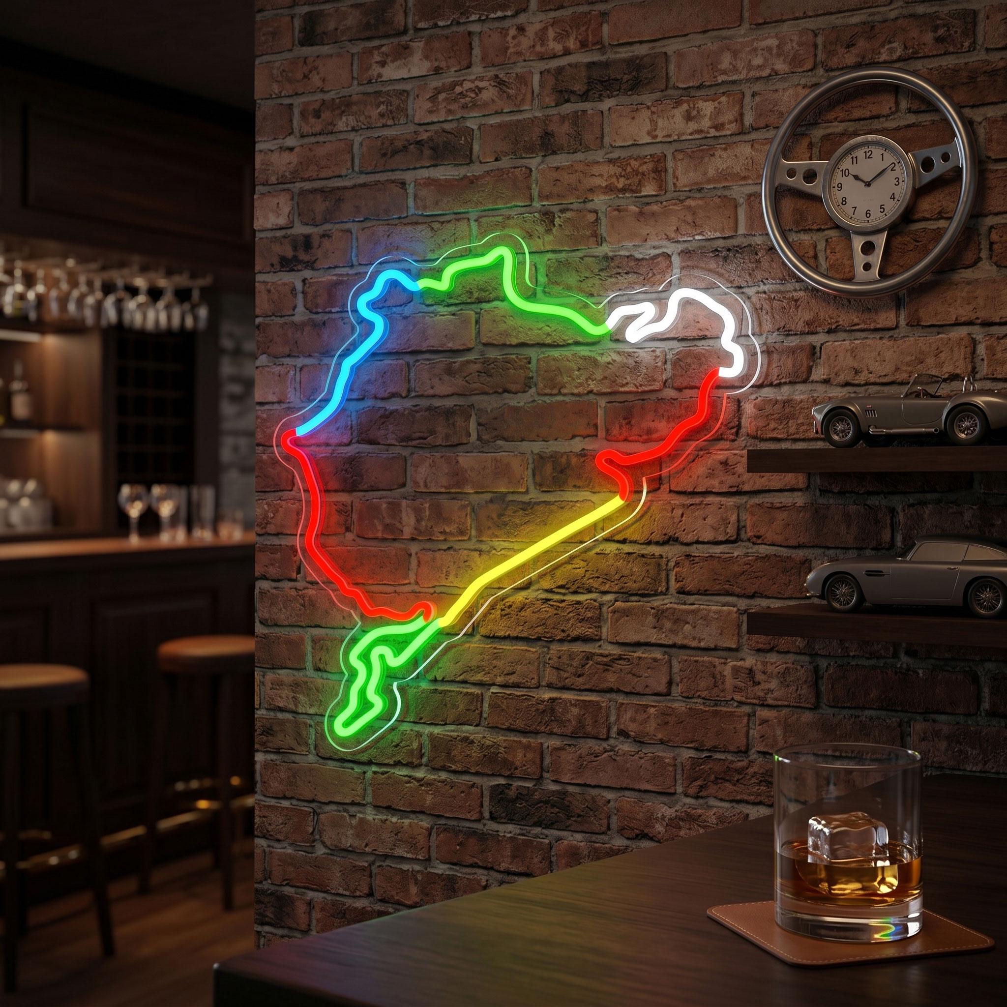 F1 Circuit Neon Sign - Etsy