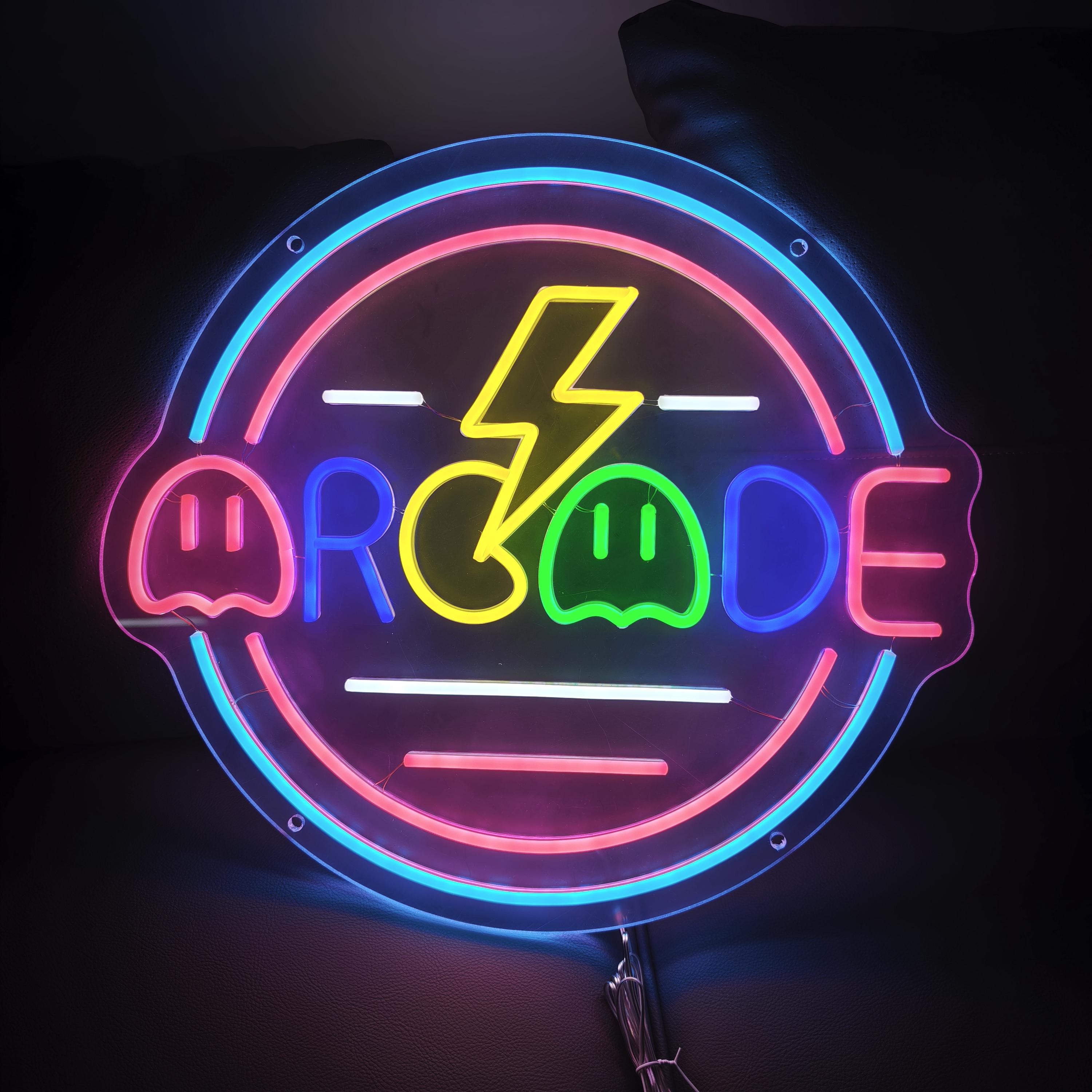 PAC-MAN パックマン ネオンサイン Amazon.co.jp: Open Road Brands パックマン ネオンサイン