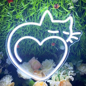 Placa de neon LED de gato preguiçoso, decoração de parede neon de gato, placa de neon fofa para decoração de quarto, presente de neon animal para crianças, decoração de arte personalizada para gatinhos