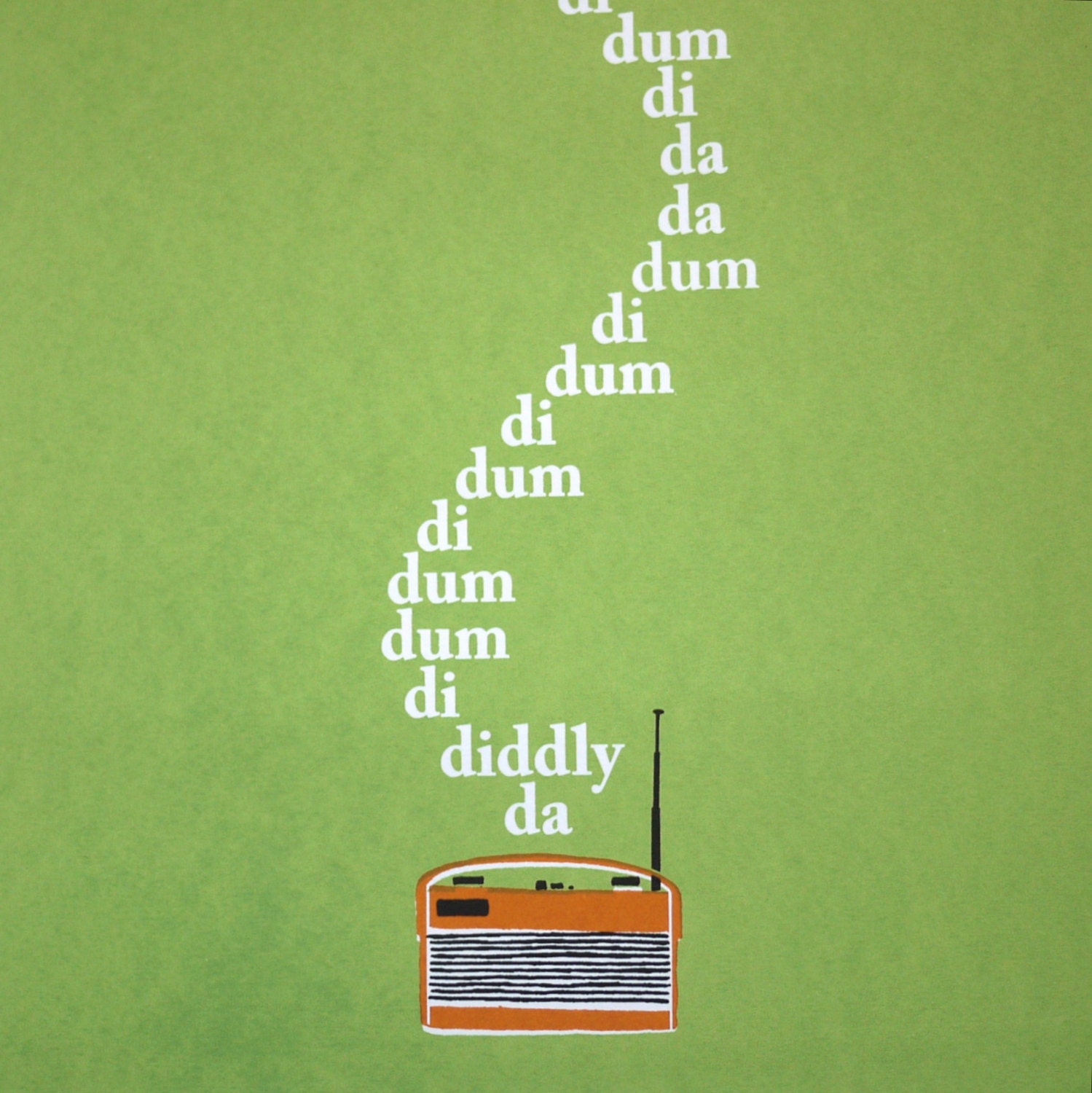 Art Screen Print The Archers c Radio 4 Theme Tune Vintage Etsy Art Screen Print The Archers c Radio 4 Theme Tune Vintage Etsy