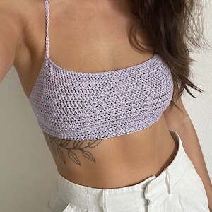 Backless Crop Top Crochet Pattern, Bralette Crochet Pattern, Beginner Crochet Pattern, Anaija Top Crochet Pattern