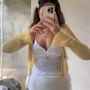 Crochet Backless Top, Easy Crochet Top, Summer Crochet Top, Open Back Crochet Top