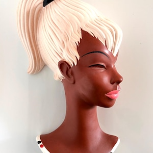 Maschera murale in ceramica di Albert Strunz del 1958 / Ceramica figurativa della Germania Ovest (Modello 3408)