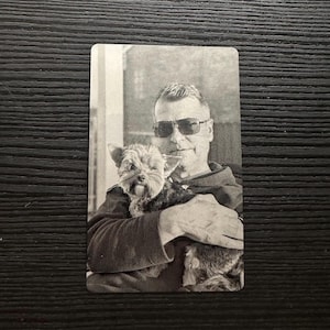 Einzigartige Visitenkarten aus Metall mit voller Fotogravur - Sonderanfertigungen, personalisiertes Geschenk, Geschäftsgeschenk, Hochzeit, Brieftaschenfoto,