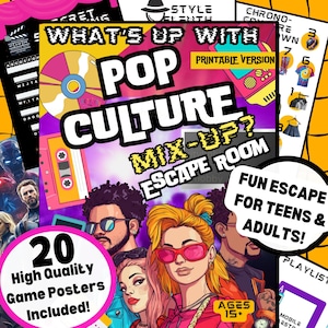 Printable Escape Room For Teens | Escape Room For Adults | Escape Room Printable Kit For Teens & Adults |Unlock The Vault |Family Game Night
