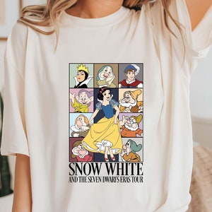 Comfort Colors® Snow White And Seven Dwarf Eras Tour Shirt, Snow White Princess Vintage T shirt, Disneyland Shirt, Disney Vacation Tee