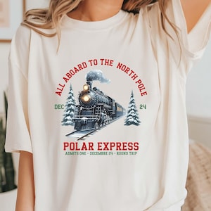 Polar Express Shirt, December 24 Polar Express Sweatshirt, Christmas Family Matching Shirt,  Merry Christmas Hoodie, Christmas Gift Ideas
