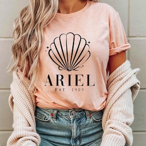 The Little Mermaid Shirt, Comfort Colors® Ariel Est 1989 Shirt, Little Mermaid T-shirt, Princess Ariel Shirt, Ariel Mermaid Shirt