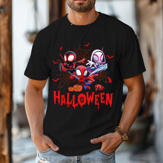 Lot De 3 T-shirts Marvel Spidey & Friends - 100% Coton, Pour Garçons 2-7 Ans, Spidey, Spin, Ghost-Spider - 3