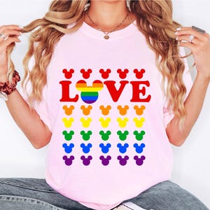 Mickey Head LGBTQ Shirt,Trans Rights Shirt, Disney Gay Pride Shirt, Mickey LGBT T-Shirt ,LGBT Ally Shirt, Pride Month Shirt,Pride Month Gift