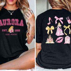 Sleeping Beauty Shirt, Two sided Princes Aurora Coquette Comfort Colors Shirt, Magic Kingdom Shirt, Disney Girls Trip Tee, Disneyland Shirt