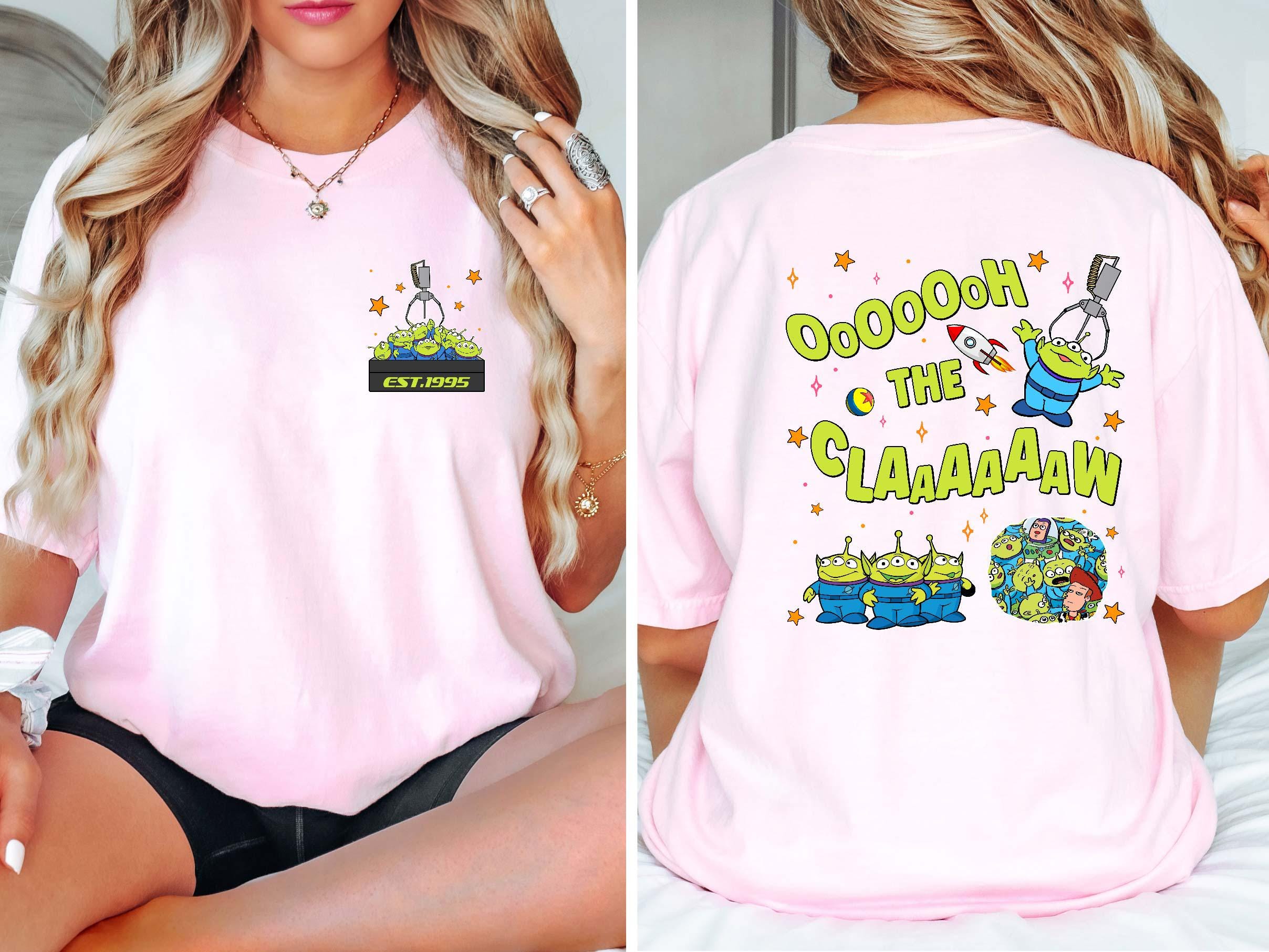 Funny Toy Story Aliens Tshirt, Two Sided Aliens Claw Machine Comfort Colors Shirt,  Aliens  Walt Disneyworld Shirt, Disneyland Trip Outfit
