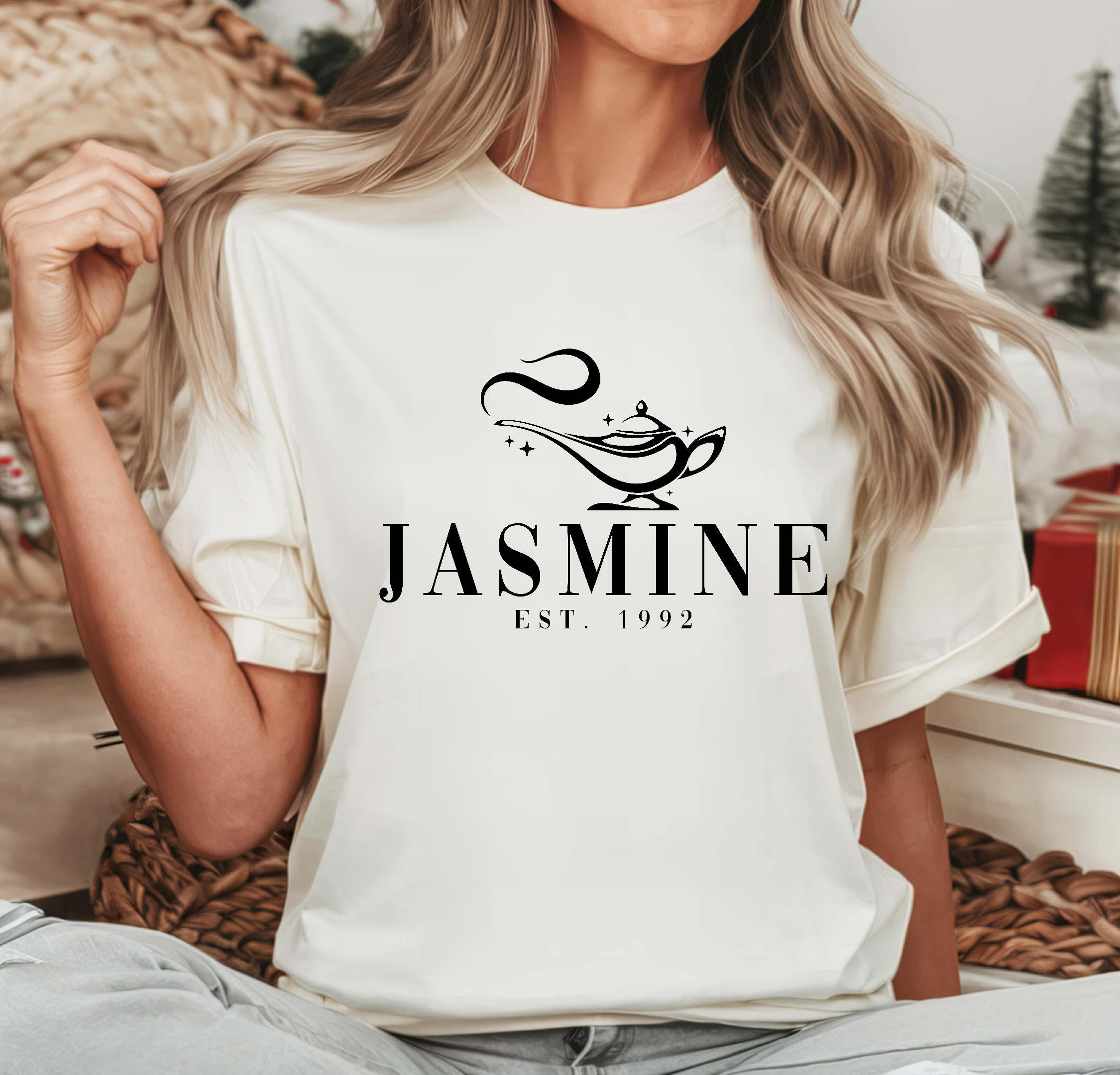 Princess Jasmine Est 1992 Shirt, Comfort Colors® Disney Princess Shirt, Jasmine Disney Tee, Disney Character T-shirt, Princess Tee
