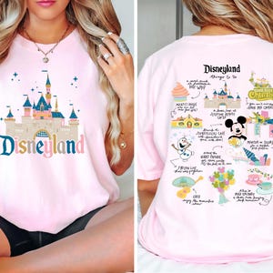 Disneyland Things To Do Shirt,  Comfort Colors® Disneyland Shirt, Disney Castle Shirt, Disney Retro Shirt, Disneyworld Shirt,