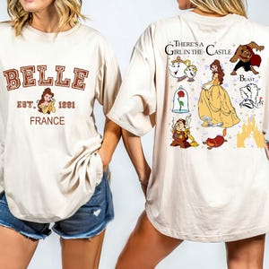 Comfort Colors® Disney Princess Belle France Est 1991 Shirt, Vintage Tale As Old As Time Shirt, Princess Belle T-shirt , Disney Trip Tee