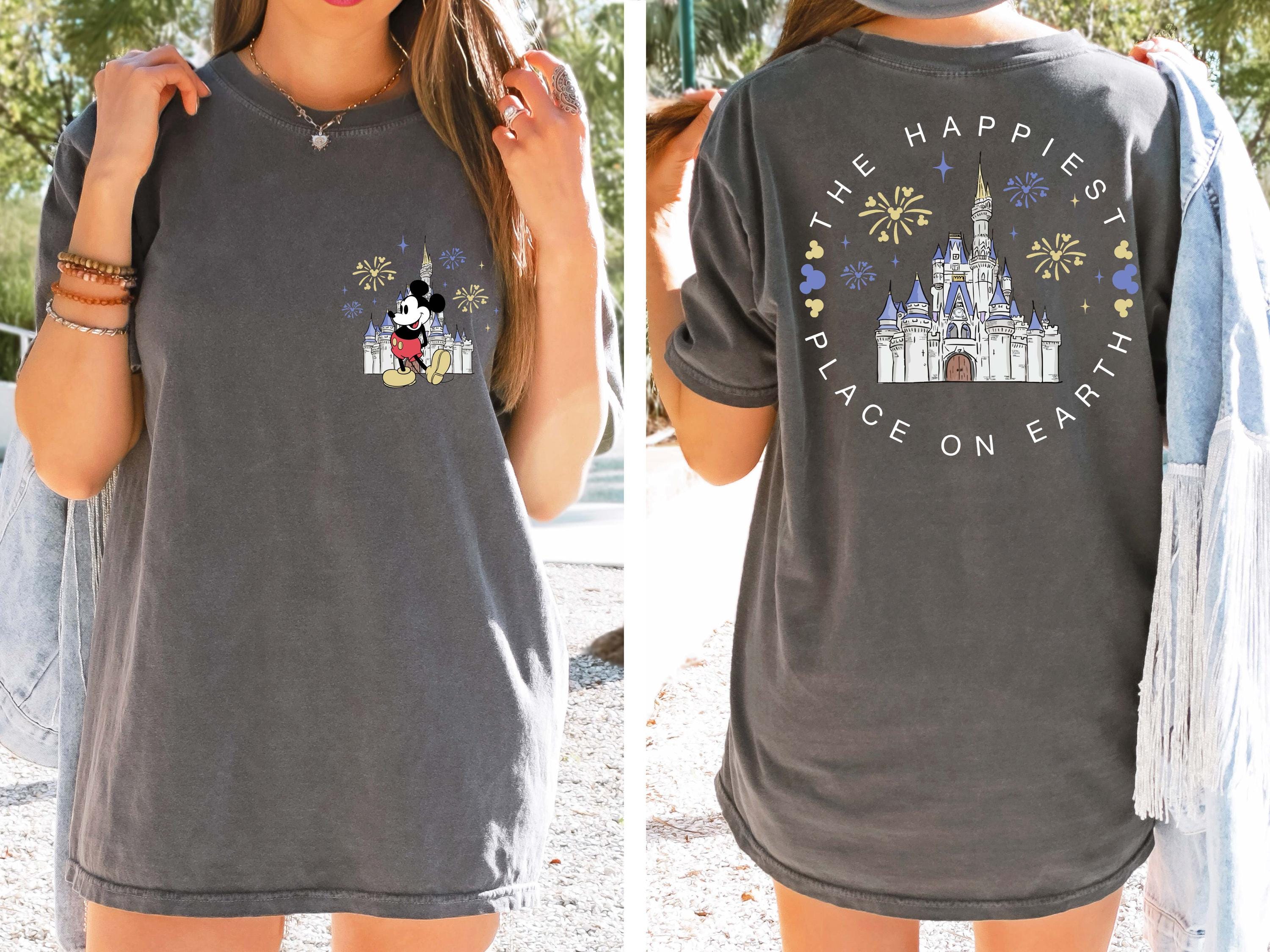 The Happiest Place One Earth Comfort Colors® Shirt, Magical Castle Shirt, Mickey Castle Shirt, Disney Vacation Shirt, Magical Kingdom Shirt