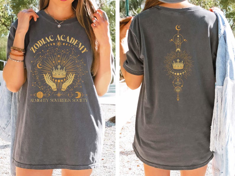 Zodiac Academy Shirt, Celestial Heirs Band Shirt, Terra Aer, Ignis and Aqua,Professor Lance Orion, Almighty Sovereign Society ,Book Lover