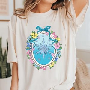 Comfort Colors® Disney Frozen Shirt, Watercolor Coquette Frozen Movie Shirt, Disneyworld Trip Shirt, Disneyland T-shirt, Princess Shirt