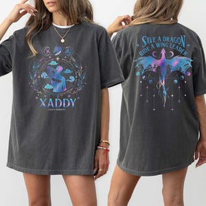 Xaden Riorson, Trendy Xaddy Shirt, Xaden Fourth Wing Fan Shirt, Onyx Storm Merch, Dragon Rider 2 Sided TShirt, Fantasy Reader, Bookish Shirt